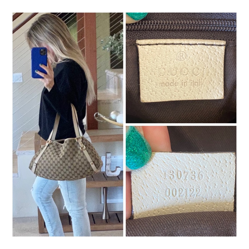 🔥SOLD🔥AUTHENTIC GUCCI SHOULDER BAG CANVAS - Picture 11 of 12